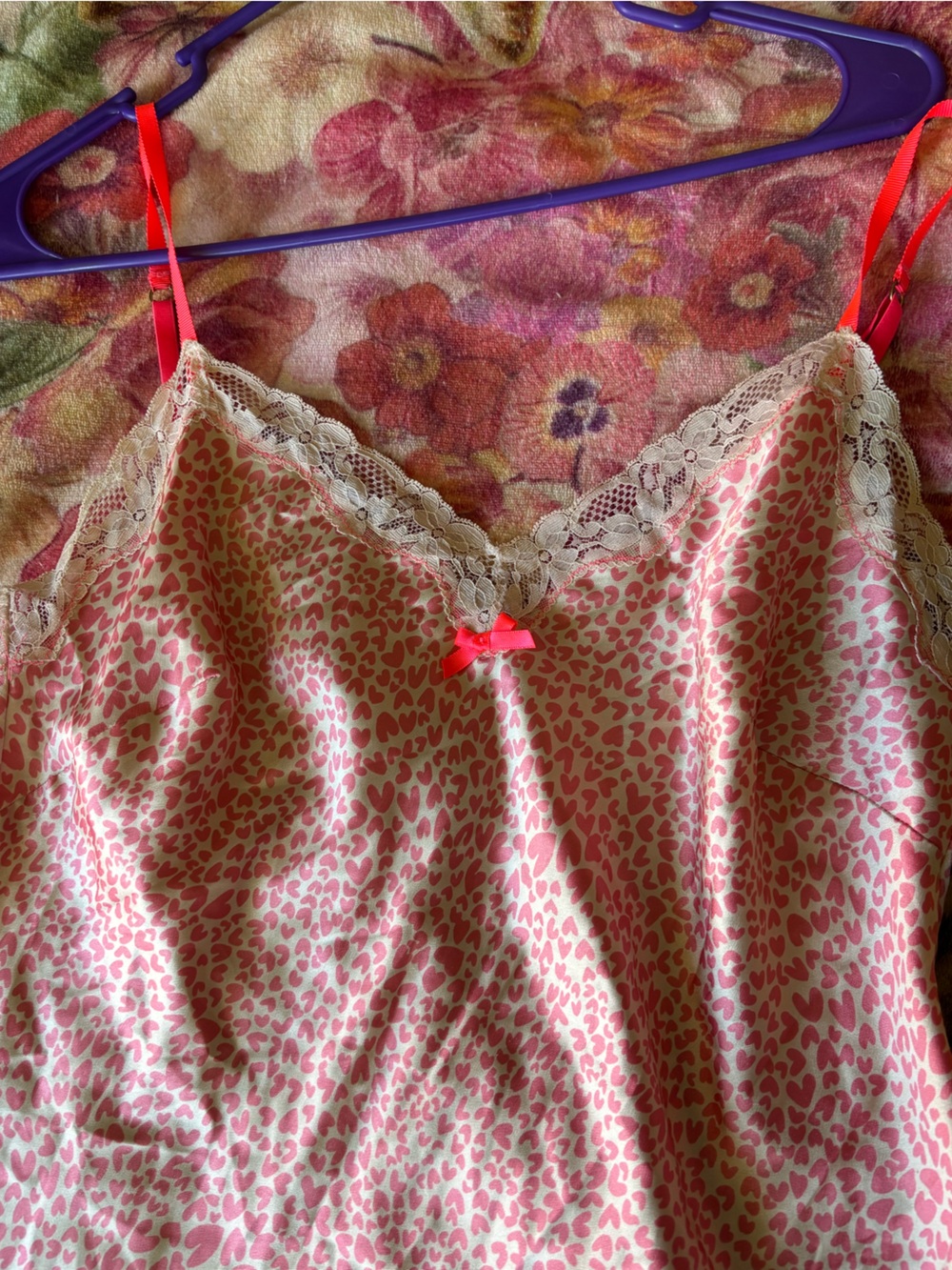 Victoria's Secret Pink and Cream Heart leopard print - Picture 5 of 5